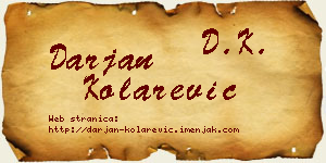 Darjan Kolarević vizit kartica